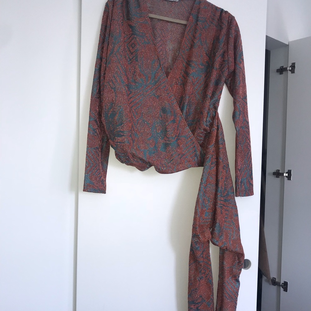Zara wrap blouse - Picture 2 of 5